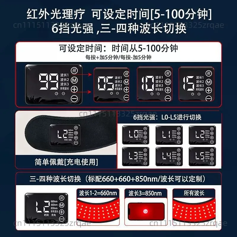 Product Launch Flexible Built-in Battery 660nm 850nm Infrared Pain Relief Red Light Therapy Horse Hoof Wrap Boots