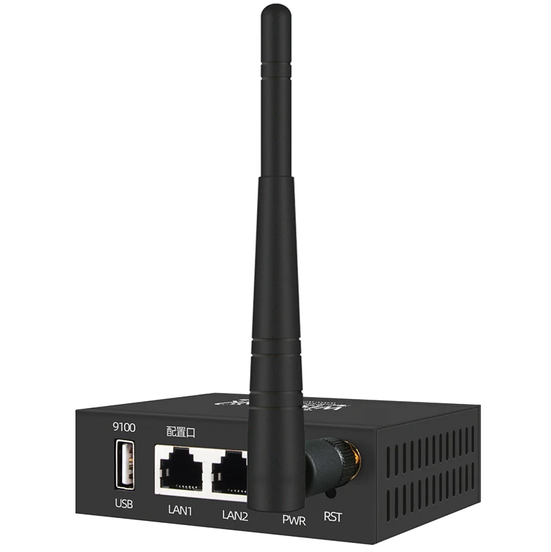 خادم الطباعة 1-4 جهاز مشاركة طباعة الشبكة بمنفذ USB، مسح طباعة الهاتف المحمول اللاسلكي الاختياري عبر WiFi