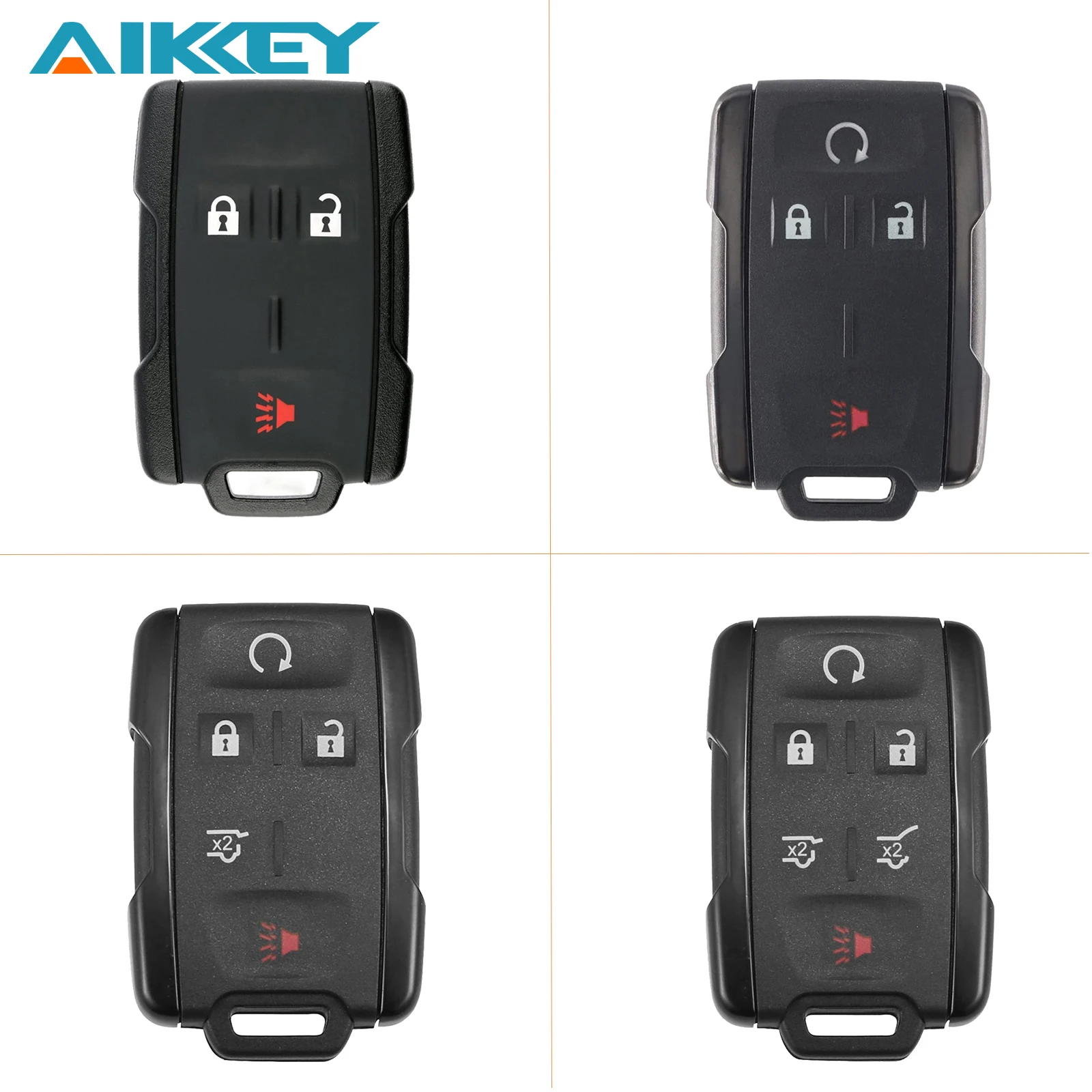 

3/4/5/6 Buttons Car Remote Control Key Shell Case Replacement No Circuit Board for Chevy Colorado Silverado GMC Canyon Sierra