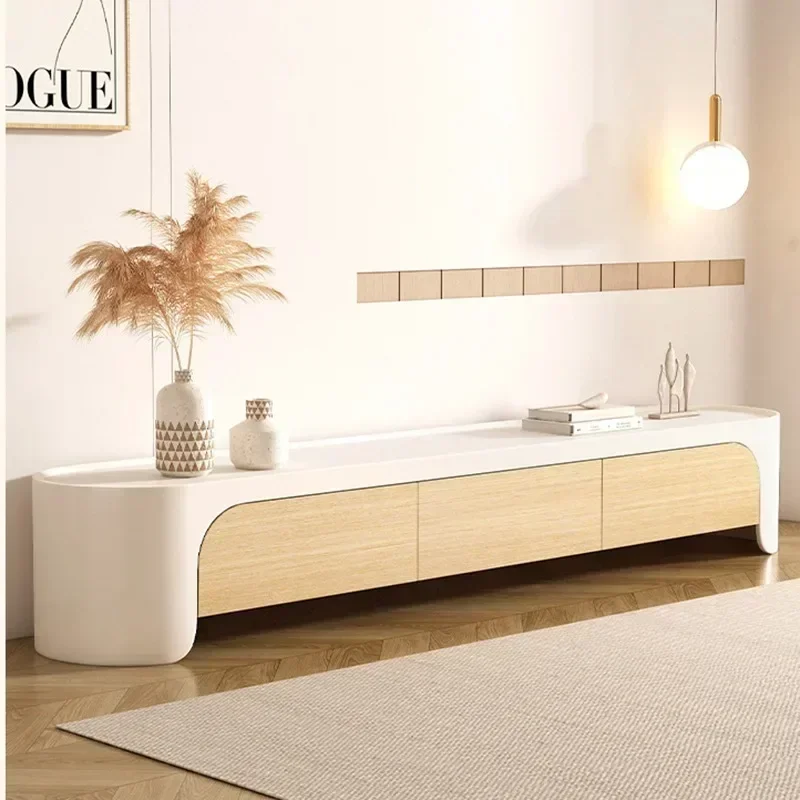 حامل تلفزيون منخفض اللوح، خزانة مركزية، خزانة جانبية، حامل تلفزيون، ملحقات ترفيهية، أثاث Muebles De Sala الحديث #2