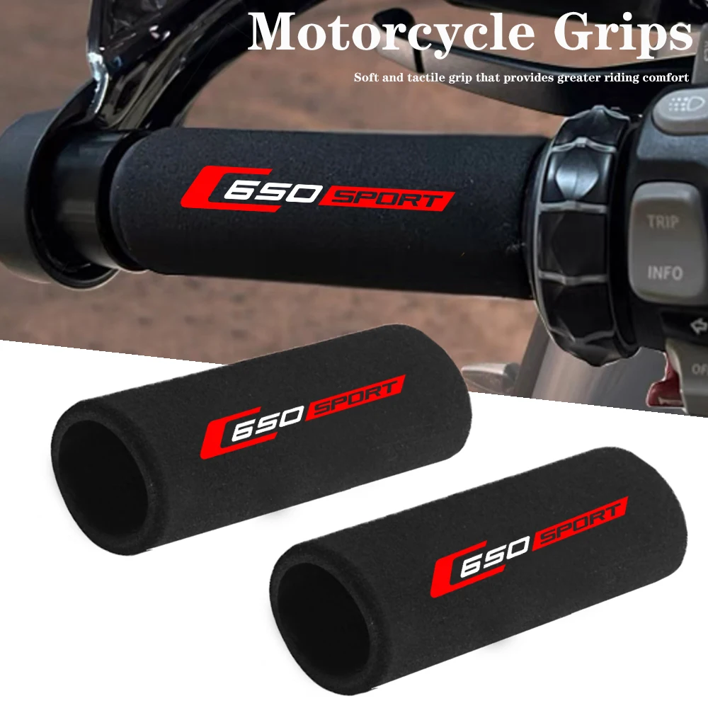 Para BMW C650 SPORT 2016-2025 cubierta de agarre de motocicleta a prueba de golpes agarre de esponja de motocicleta cubierta de esponja de agarre de manillar antideslizante