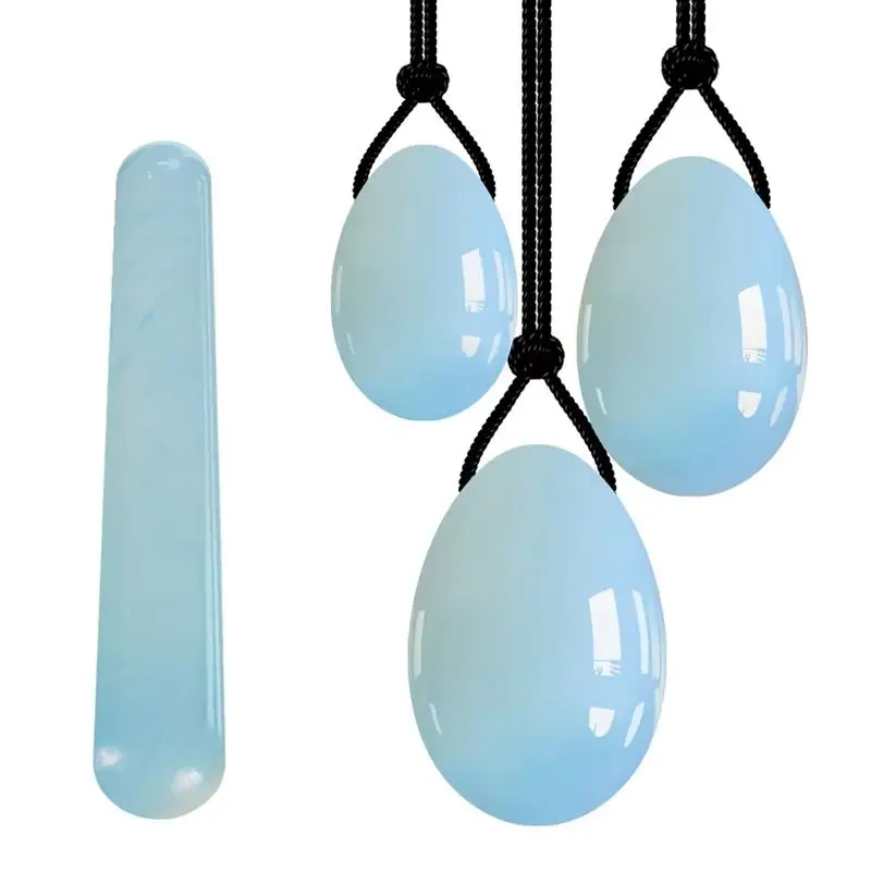 

Opal Yoni Egg Natural Jade Eggs Vaginal Massage Crystal Ball Yoni Wand Muscle Tightening Jade Massager Kegel Exerciser