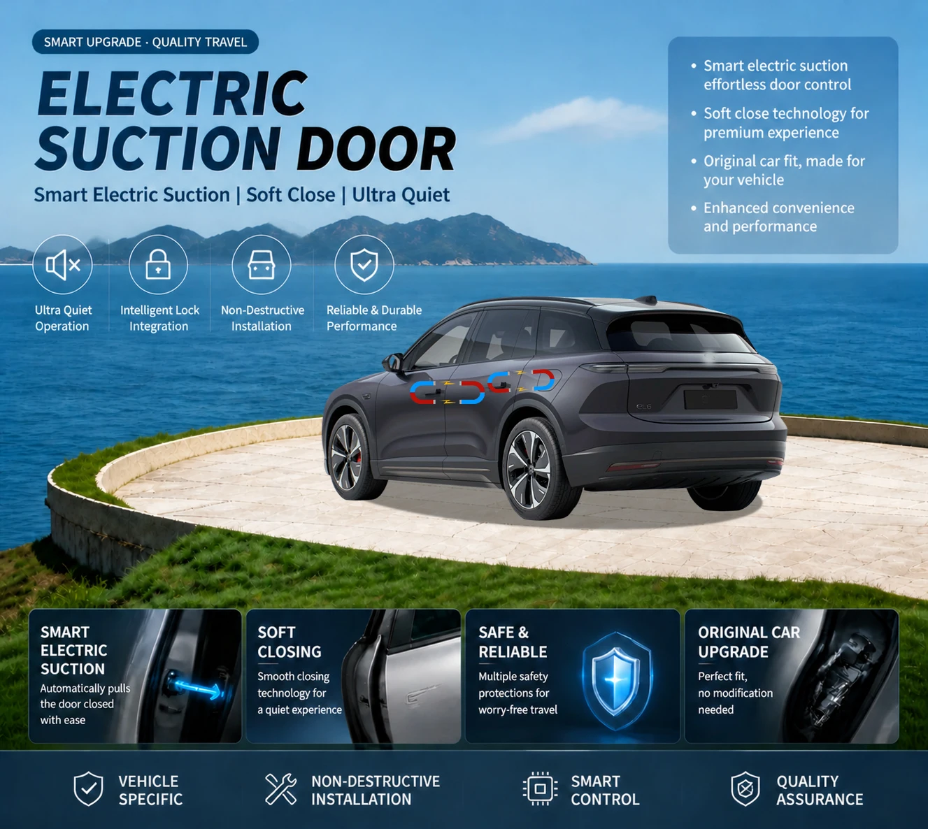 Car Specific Car Modification Auto Suction Soft Close Door Modification Parts & Accessories For Nio ES6 EL6 EC6 2019-present