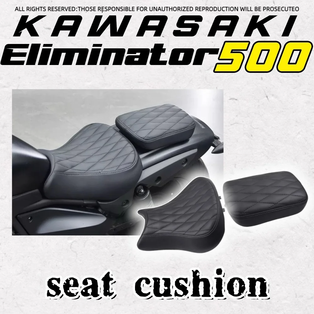 For Kawasaki Eliminator 500 thickened rear seat soft retro front seat cover direct installation accessories