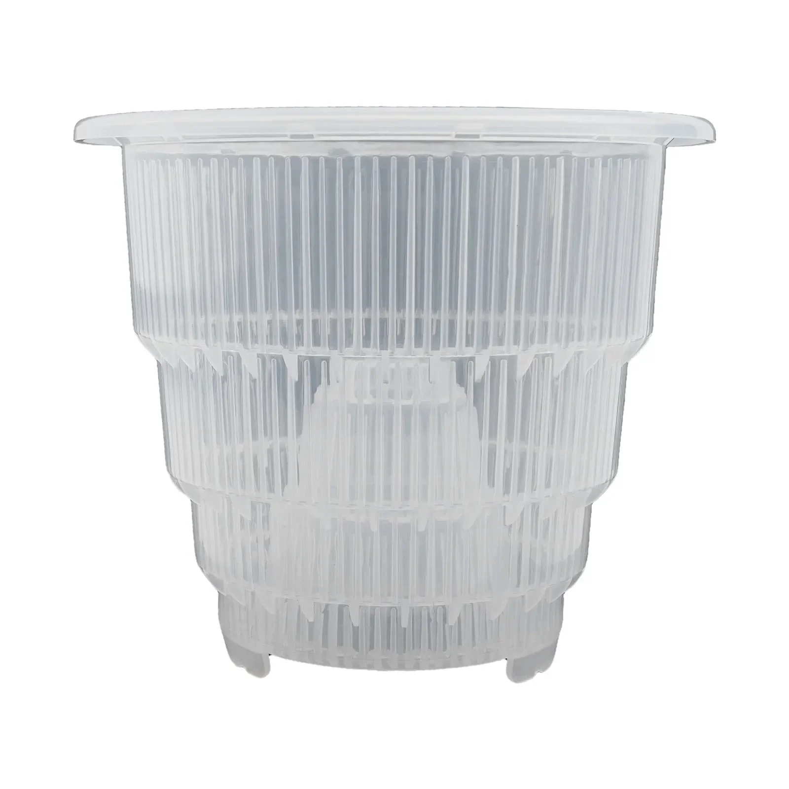 

Transparent Resin Flower Container with Ventilated Design Perfect for Orchid Plants and Root Growth Observation