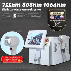 Depiladora Laser Diode Laser Painless Hair Removal Machine Permanent Ice Platin Cooling System 3Wavelength Big Promotion