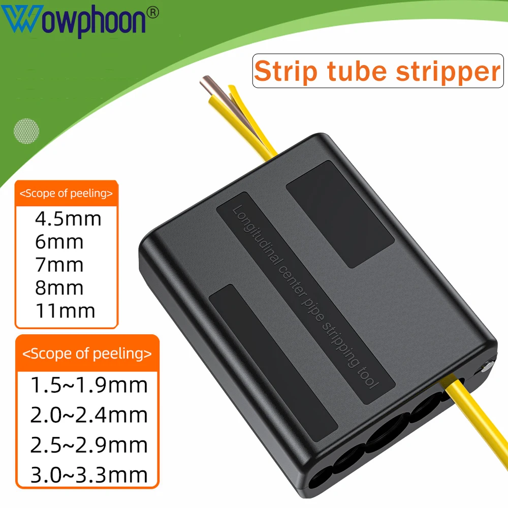 Strip Tube Stripper 1.5-3.3mm Stripping Diamater 4.5-11mm Peeling Diameter Longitudinal Center Pipe Stripping Tool