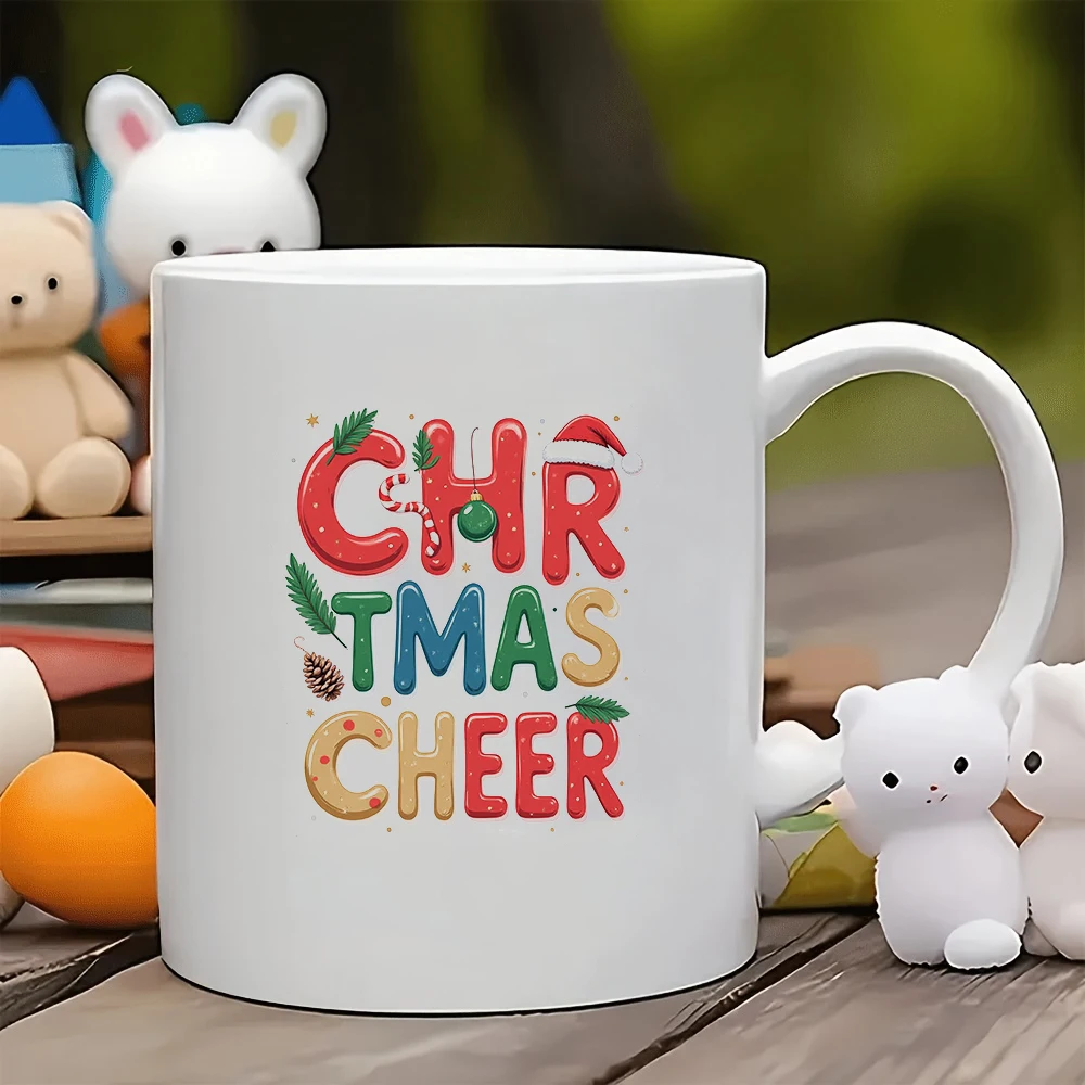 

11oz Mug + Christmas Party Cup Christmas Gift Kids Water Cup Family Office Coffee Cup Set