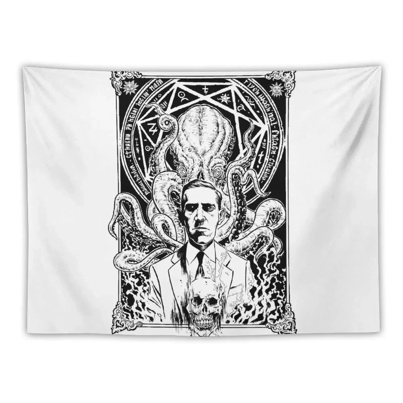 

Lovecraft and Cthulhu Tapestry Room Ornaments Room Aesthetic Wallpaper Japanese Room Decor Tapestry