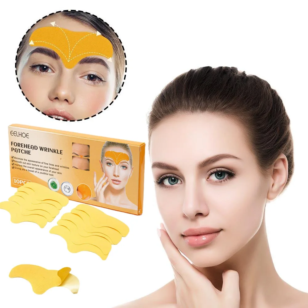 

Collagen Forehead Gel Patch Reduces Fine Lines & Firms Skin, Smoothing Wrinkle Treatment Stickers for Women Care