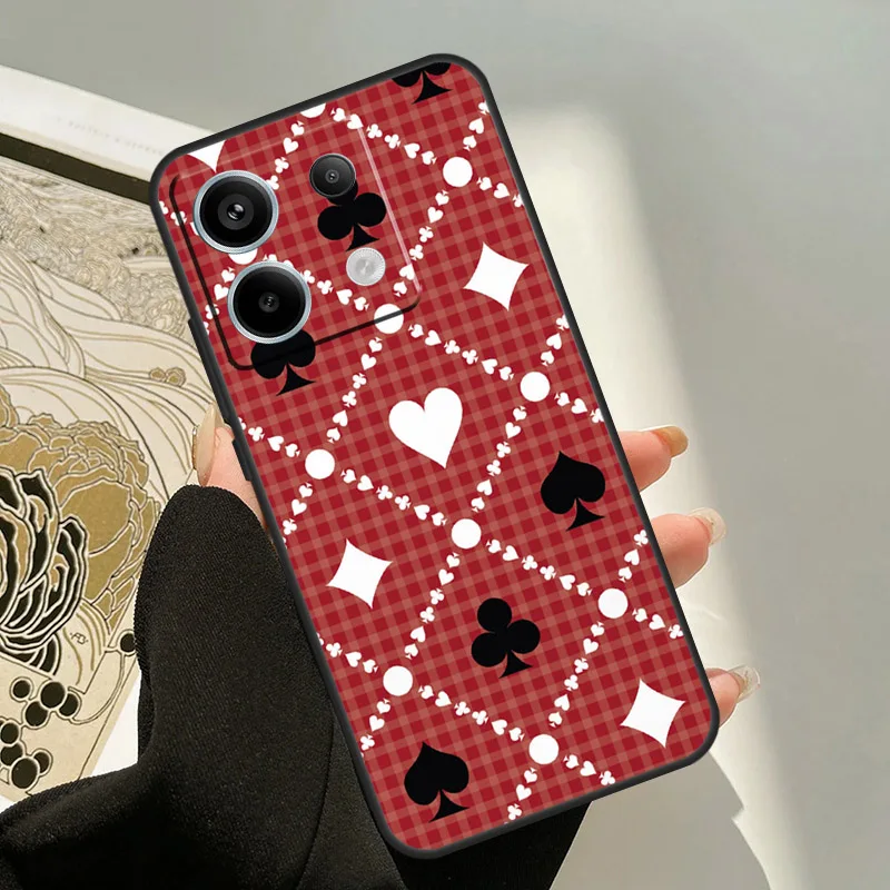 CASINO PLAYING CARDS COLLECTION Case For Xiaomi Redmi Note 14 12 11 9 10 13 Pro 9S 10S 11S 12S Redmi 14C 10C 12C 13C Cover