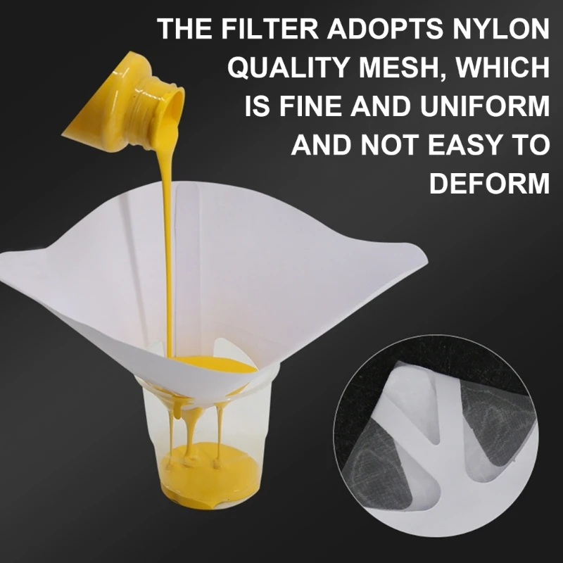 Thickened Disposable Paper Filter Funnel Photosensitive Resin Strainer Printet