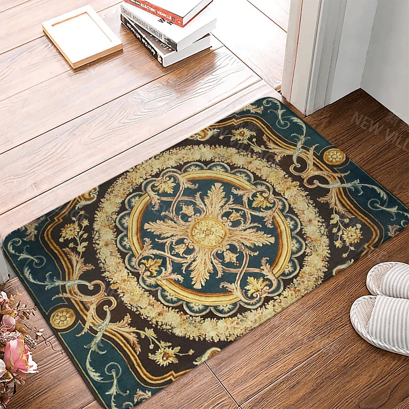 Anti-slip Bath Mat Bathroom Small Rug Shower Mat Home Decor Door Mat Kitchen Bedroom Entrance Room mats Morocco vintage Persia