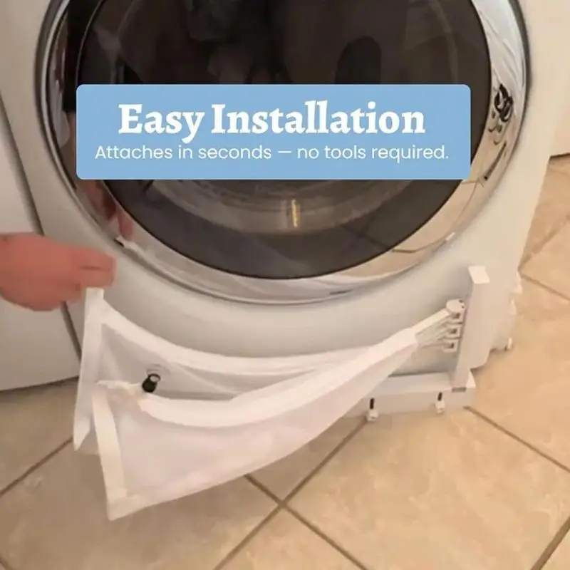 Front Load Washing Machine Clothes Catcher Net Foldable Washing Machine Collection Net Mesh Filter Bag For Home Laundry Cleaning - view 4