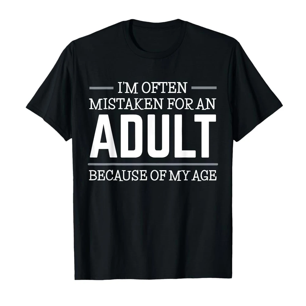 تي شيرت رجالي ملابس رجالية 100% قطن تي شيرت جرافيك برقبة دائرية - مضحك ما أعتقد أن أحيانًا للكبار للجنسين Harajuku #2