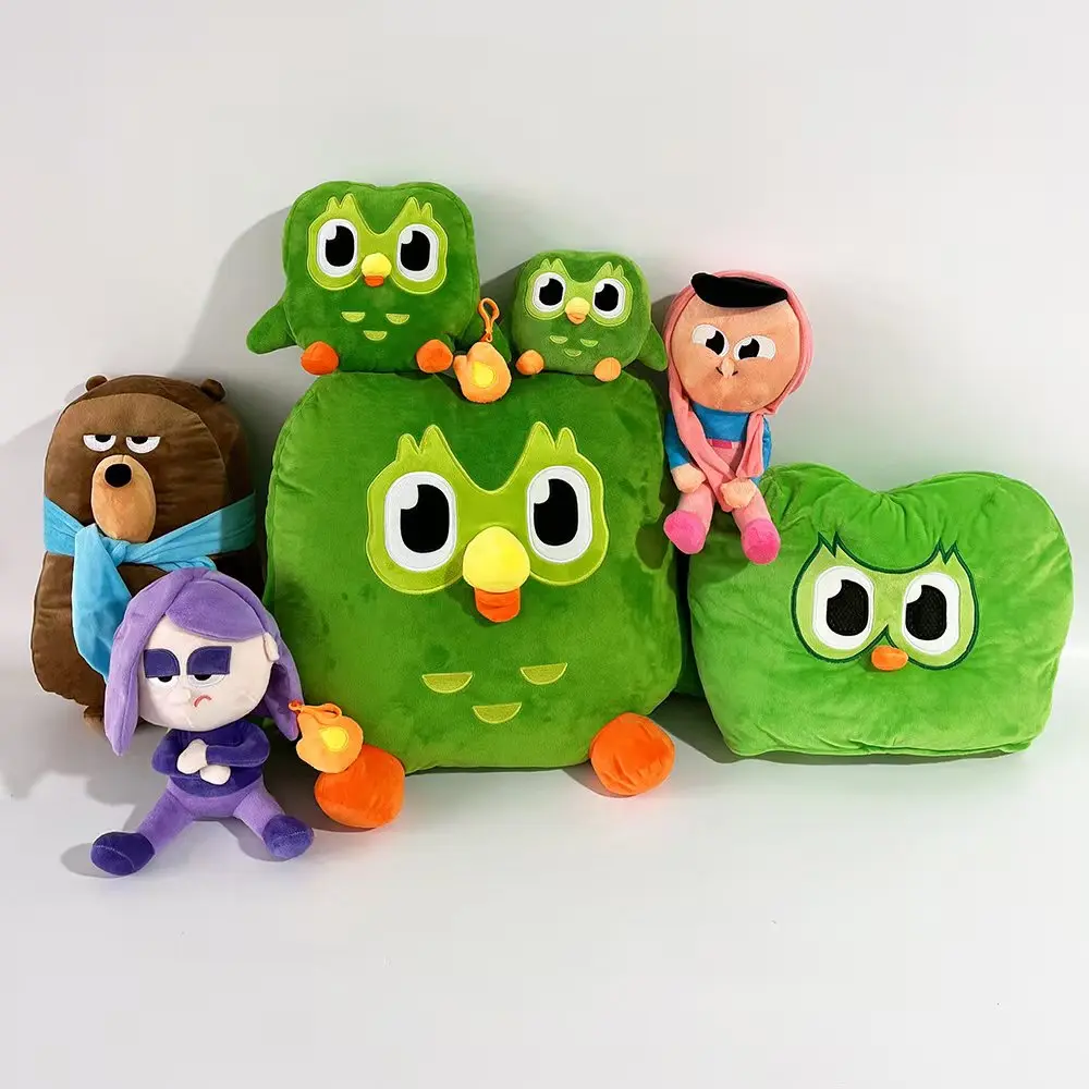 TreasuringU New Plush Dolls Kawaii Cool Purple Girls Cute Bear Buffduo Fluffy Dolls Plushie Children Birthday Gifts