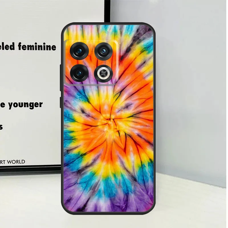 Rainbow Spiral Tie Dye Case For OnePlus 12 11 10 Pro 8T 9R 10T 10R 12R OnePlus Nord CE 2 3 Lite 2T N10 N20 Coque