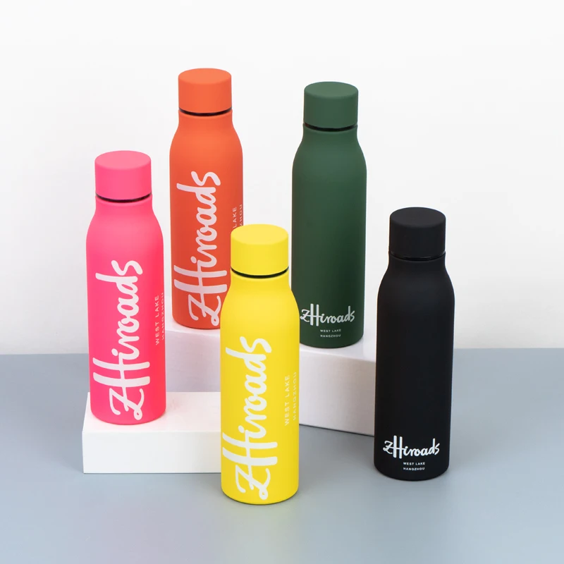 500ML Stainless Steel Water Bottle Portable Outdoor Sports Thermos Cup for Hiking Camping Travel