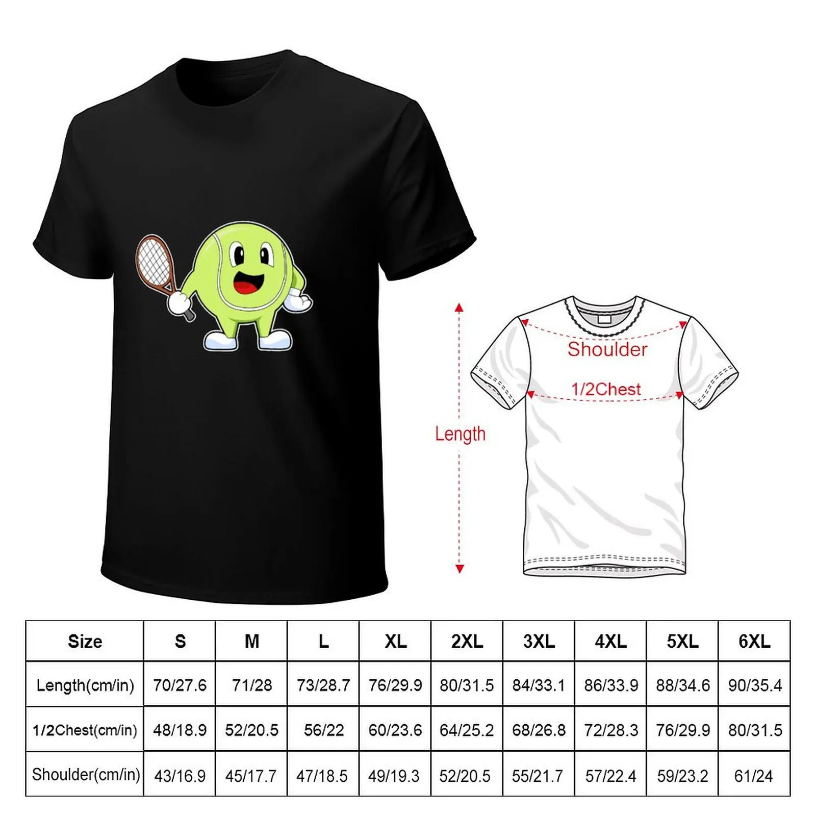 Tennis ball Tennis racket Sports T-Shirt shirts graphic tees summer top cute clothes plus sizes mens t shirts pack