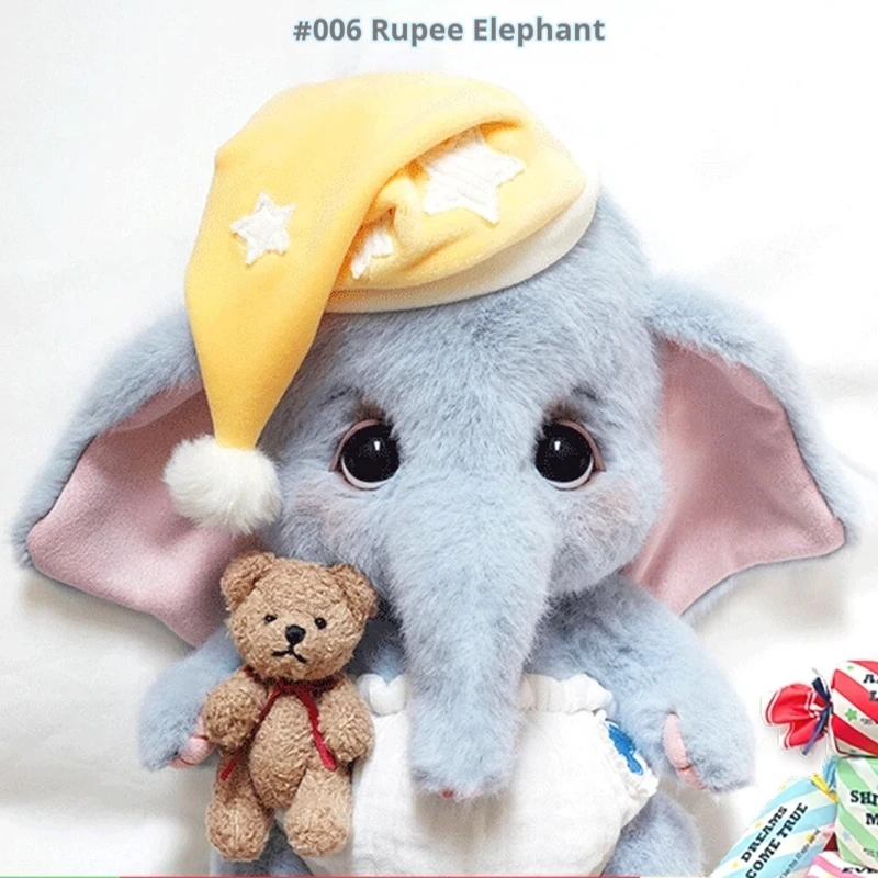 ديزني بوبونات روبي الفيل ألعاب من نسيج مخملي الراحة دمية النسيج الفن هدية عيد الحب للنساء دمى الحيوانات المحشوة