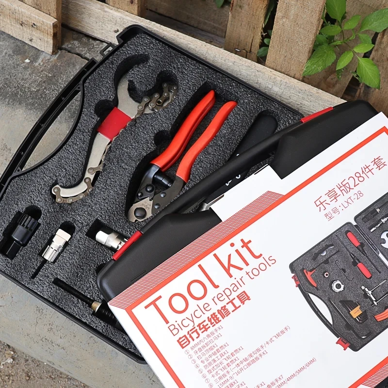 High Quality 28 in 1 Bicycle Tool kit Repair Set Tool Steel Multifunctional Repair Kit Fit Mtb Road BikeRepair Tool Kits