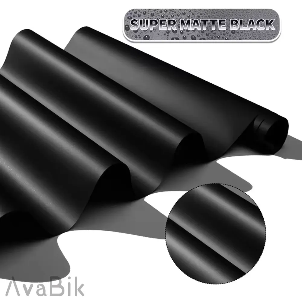 

50 x100/300/600CM PET Matte Black Car Vinyl Wrap Film Motorcycle Decorative Sticker Anti-scratch Waterproof Car roof auto cover