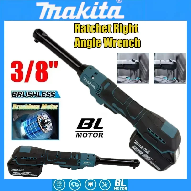 

Аккумуляторный гайковерт Makita с удлиненной головкой, 220 Нм, 3/8" 1/2", для снятия винтов и гаек, электроинструмент для аккумуляторов 21В