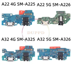 New For Samsung Galaxy A22 SM-A225 A226 A32 SM-A325 A326 4G 5G USB Charger Charging Board Dock Port Connector Flex Cable