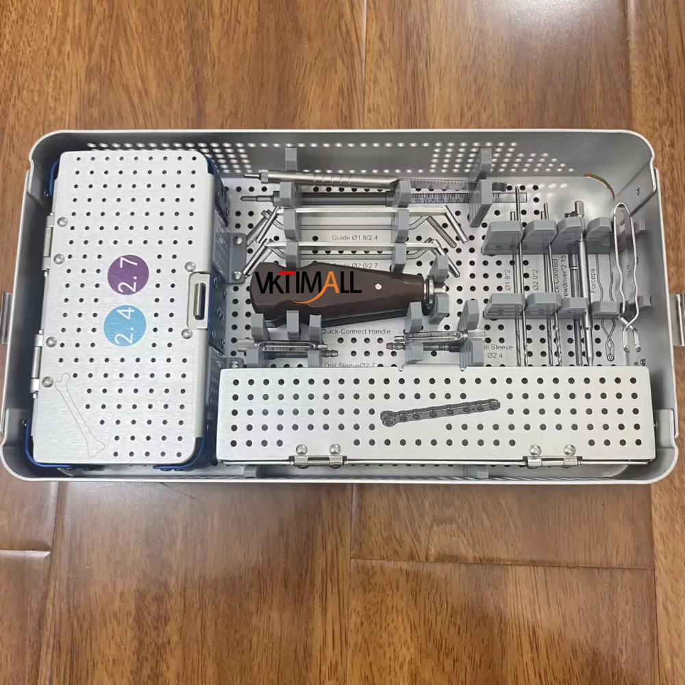 2.4/2.7 Veterinary Orthopedic Instrument Device Vet Locking Screw box Surgical Instrument With Sterile Box