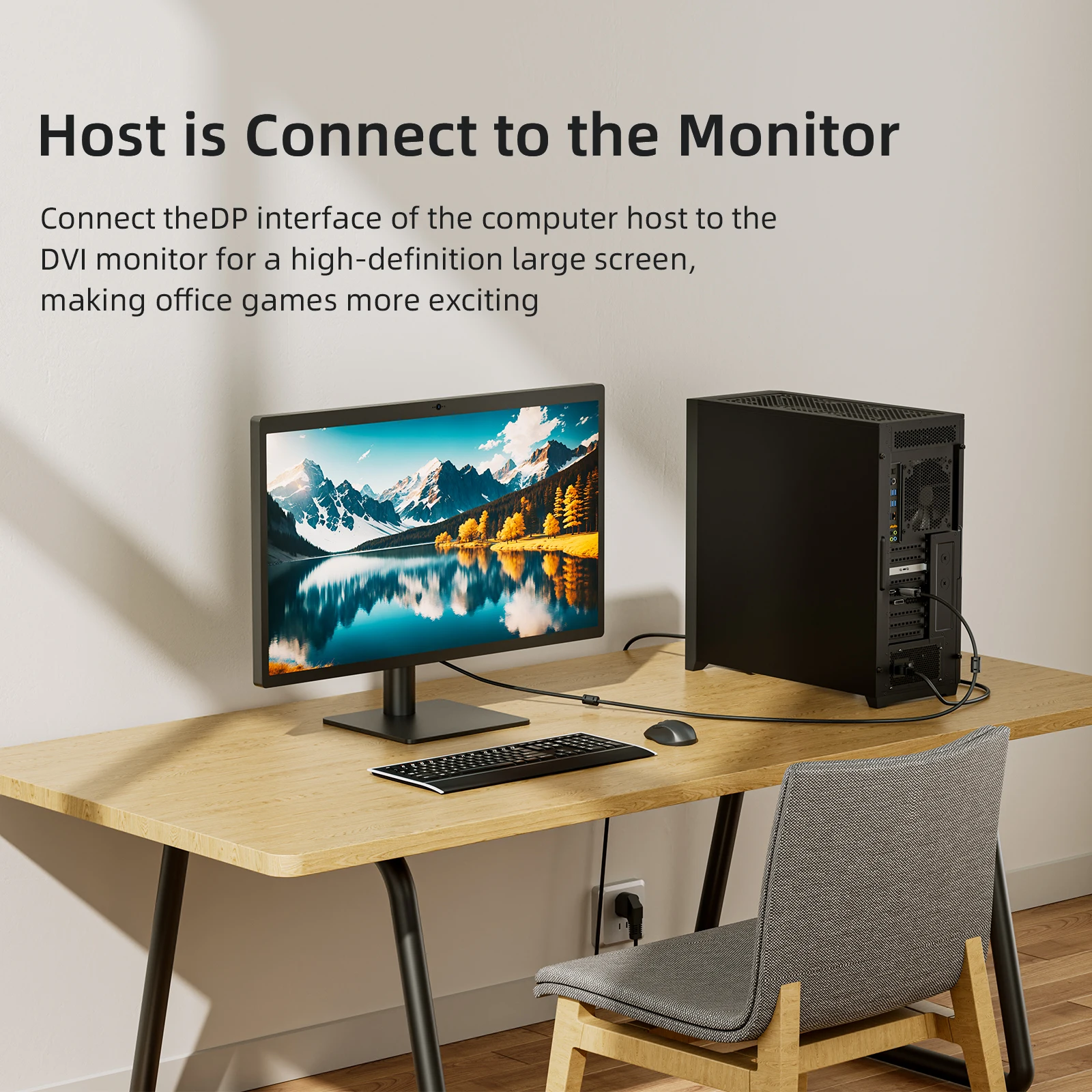 كابل DisplayPort إلى DVI نشط ثنائي الفريت من الدرجة الهندسية EMC EMI مضاد للتدخل لبطاقة الرسومات 1/2/10 متر