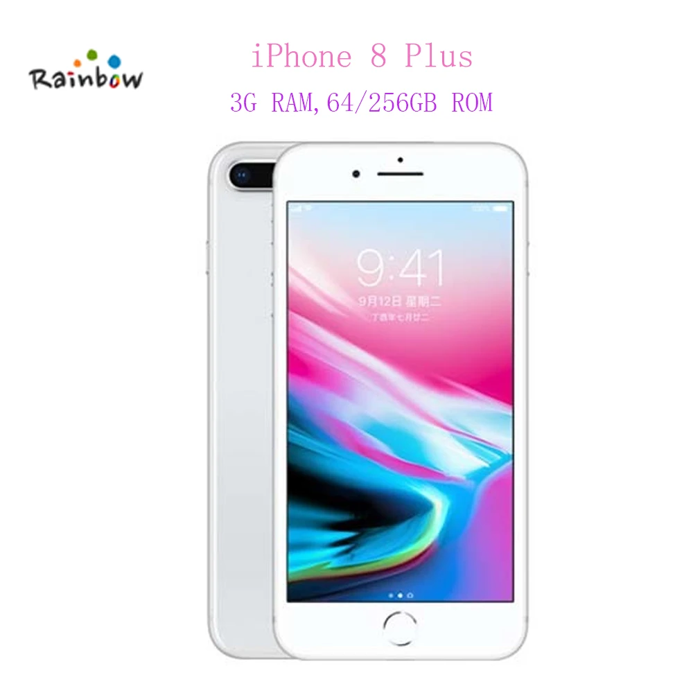 Original Apple iPhone 8 Plus 5.5 inch Touchscreen Hexa Core 12MP & 7MP Camera 2691mAh iOS LTE Fingerprint Touch ID Mobile Phone