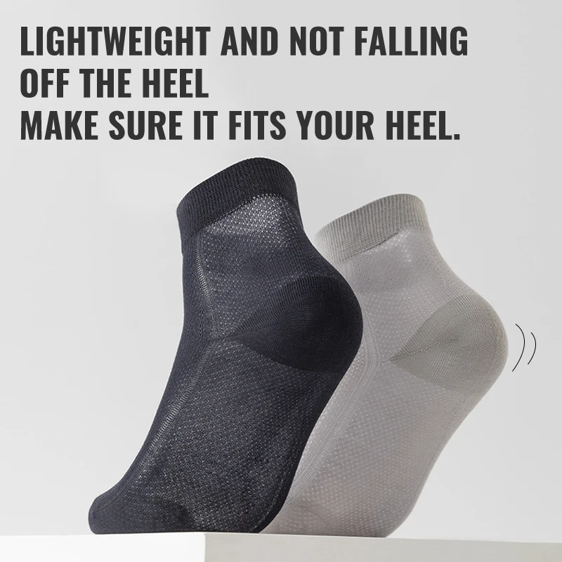 MiiOW Ice Silk Socks Men Summer Antibacterial Thin Long Socks Anti Odor Deodorant Breathable Cotton Business Crew Sock Black