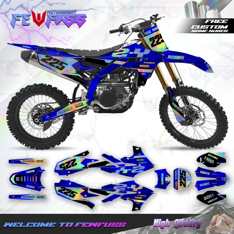 Fewfuss Graphics Background Decals Stickers Kits For YAMAHA 19-23 YZF250 18-22YZF450 19-22 WRF450 20-23 WRF250