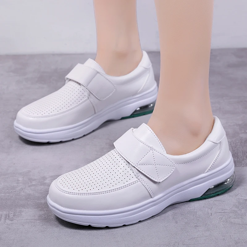 Sneakers Woman Nurse Clogs Shoes - Nursing Women Summer Shoe Female Health Work Flat Walking Soft Non Slip Hospital Nurse