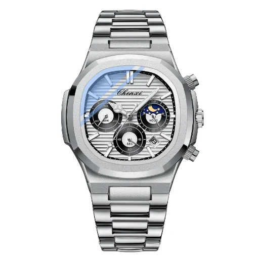 Fashion Casual Quartz Wristwatch Multi Functional Men's Watch