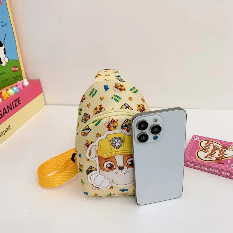 باو باترول جديد للأطفال عملة المحفظة الكرتون لطيف الثدي حقيبة 2025 بنين بنات موضة حقيبة كروسبودي عادية هدية #6