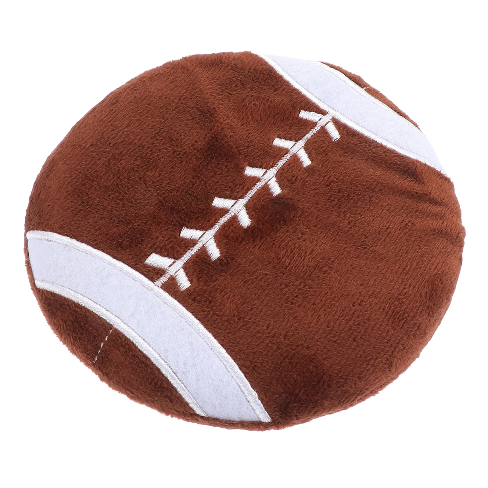 

Rugby Flying Disc Small Dog Toys Brown Plastic Interactive Ball Outdoor Throwing Toy Training Kids Plaything Sound