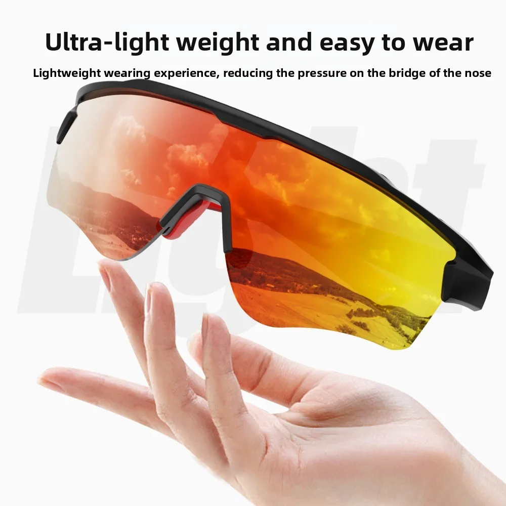 

Men's and Women's Trend TR90 Sports Shock Resistant Running Mountain Bike Cycling Goggles Sunglasses