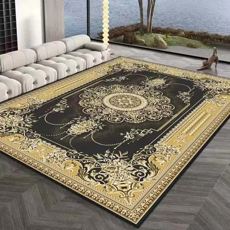 

American Style Carpets for Living Room Checkerboard Bedroom Decor Plush Carpet Fluffy Soft Lounge Rug Home Retro Study Floor Mat