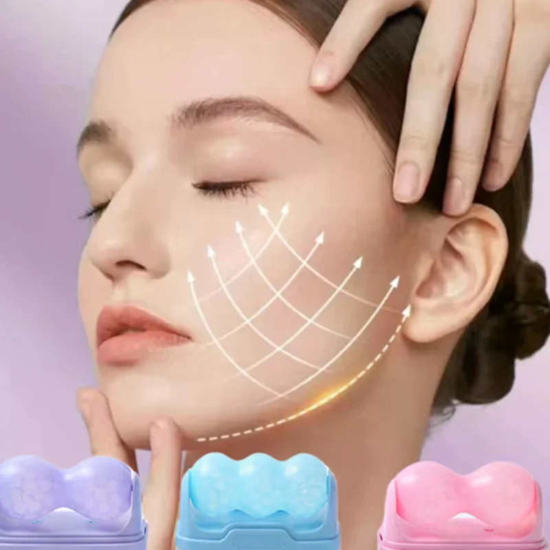 Double Head Ice Roller For Face Eye Puffiness Migraine Pain Relief And Minor Injury Facial Cold Therapy Massage Roller Skin Care