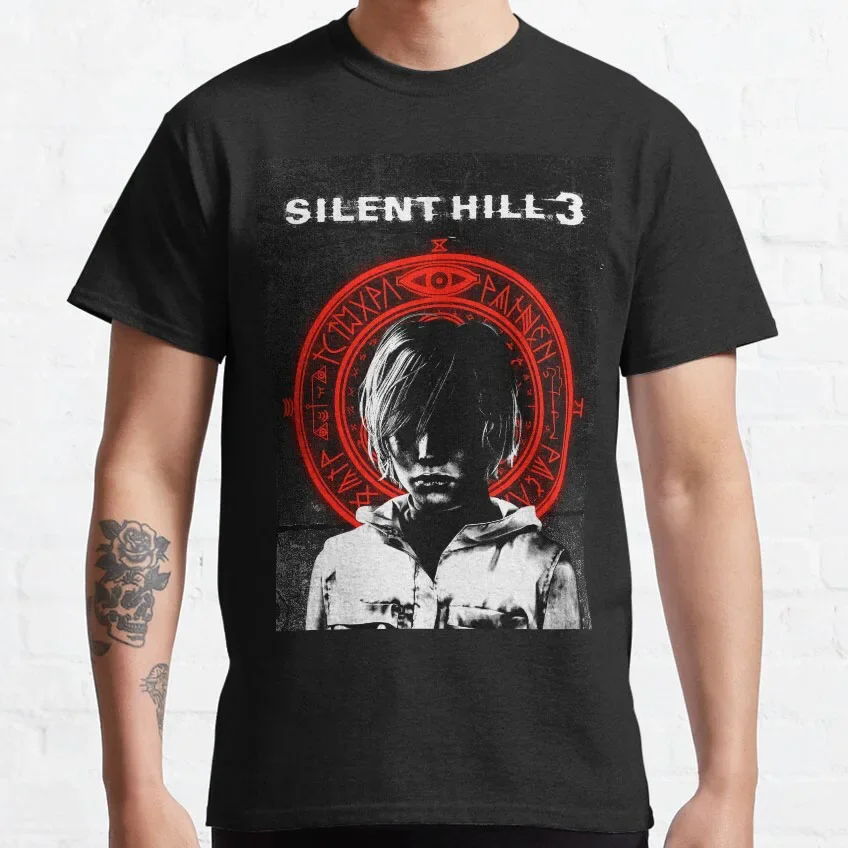 

Silent Hill 3 Men Women T Shirt Horror Game Fun Tee Shirt Short Sleeve O-Neck TShirt Cotton Vintage Large Size Tshirt 62458