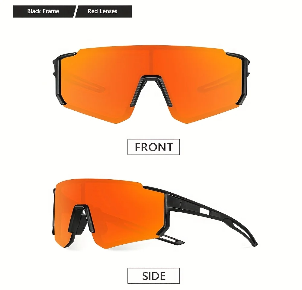 1/3PCS Oversize Outdoor Radfahren Sonnenbrille Männer Frauen Fahren Fahrrad Brille Fahrrad Sport Klettern Schutz UV400 Brille – Detail 7