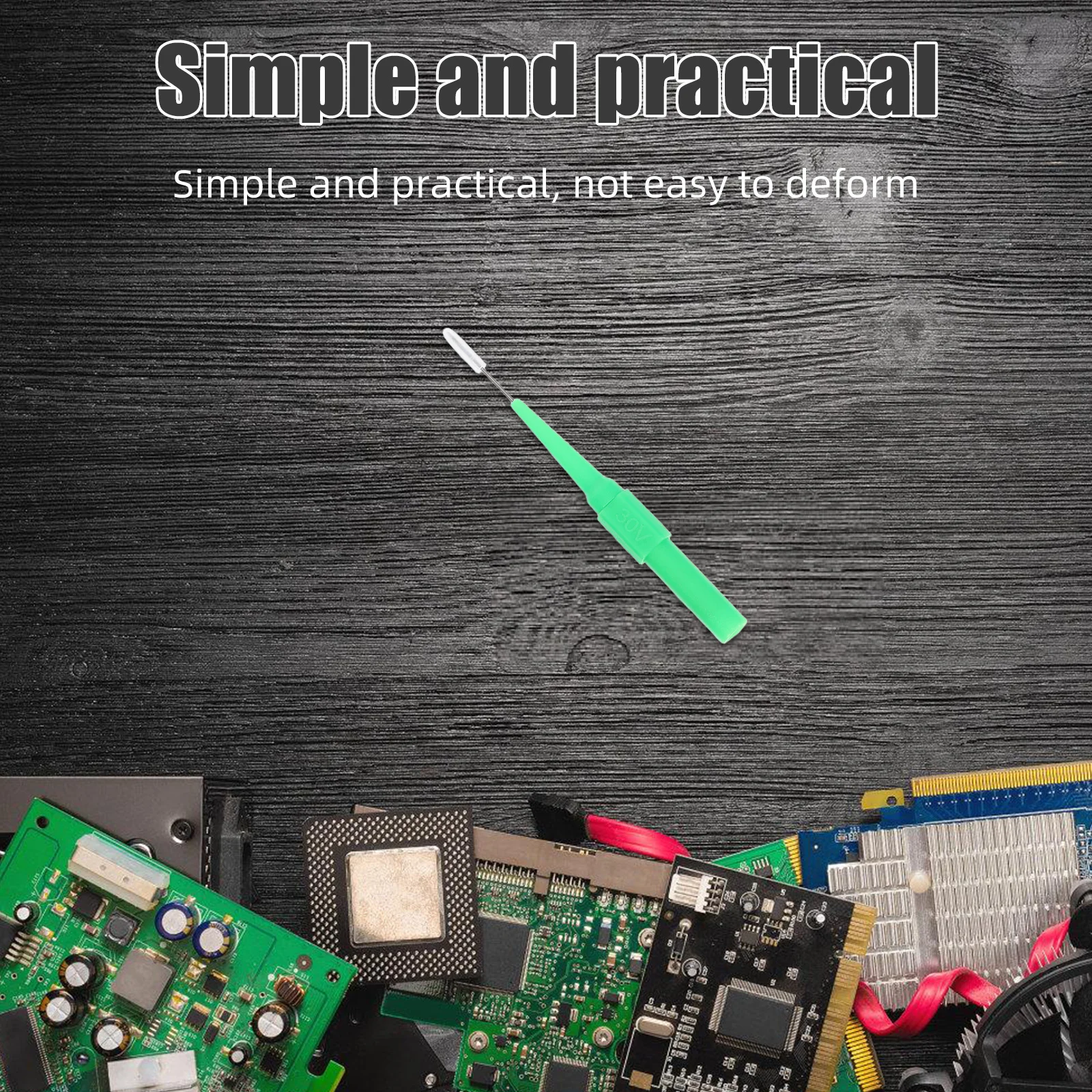 10 szt. sond multimetru, precyzyjne przewody 0,7 mm do testowania obwodów samochodowych, zestaw narzędzi naprawczych, sonda do testowania z funkcją punktacji.