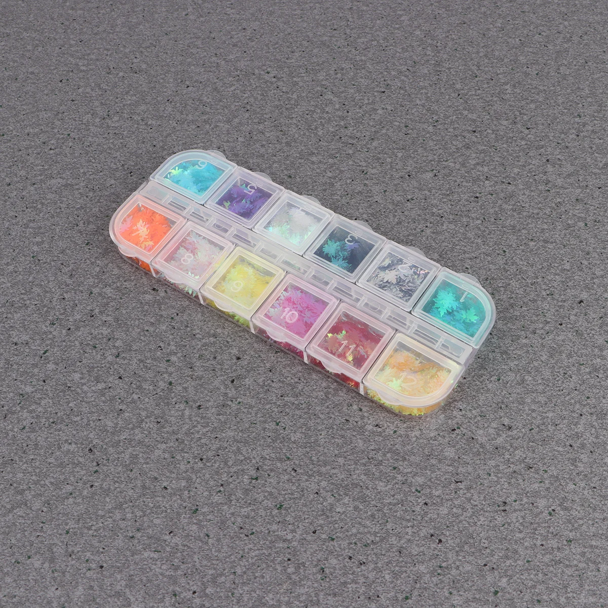 สติกเกอร์ติดเล็บลายใบเมเปิล 12 ชิ้น สำหรับตกแต่งเล็บ