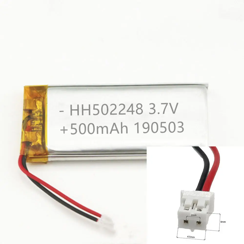 Rechargeable 3.7V 500Mah 502248   Polymer Ion Battery For TABLET MP401 GPS SMART WATCH MP3 CAMERA POWER BANK DVD MOBILE POWER