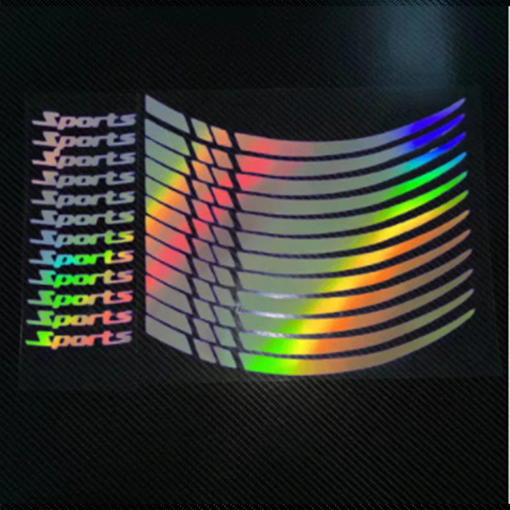 18 "19" 20 "21" Motorfiets Auto Velg Streep Wiel Decal Tape Sticker Sport wiel Decals Racefiets Reflecterende Sticker