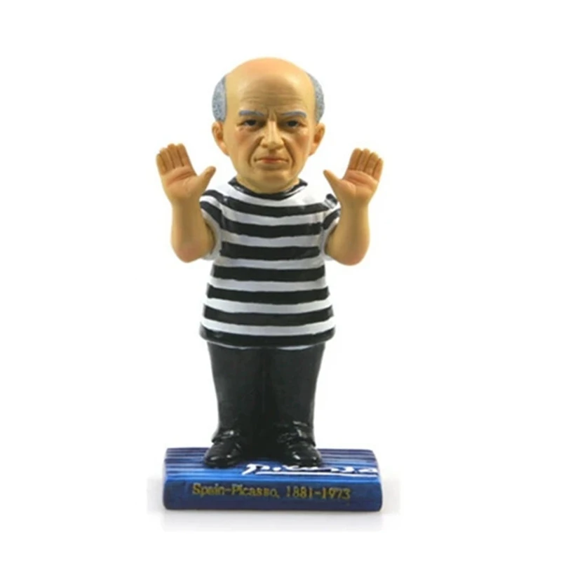 

Picasso, Spain Hand-painted Resin Crafts World Celebrity Statue Tourism Souvenir Gifts Collection Home Decor