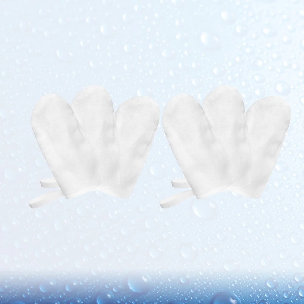 6 Pcs Tooth and Gum Wipes Baby Toothbrush Gauze Toothbrushes Finger Infant Tongue Cleaner White