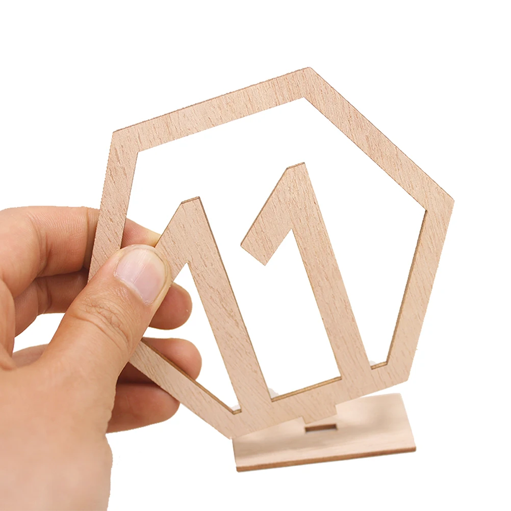 

20Pcs Wedding Table Numbers Creative Precision Cut Smooth Edges Birthday Party Seat Cards Stylish Event Decor Table Seat Cards