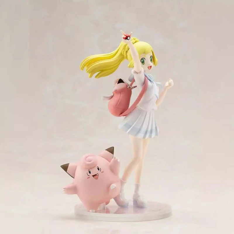 Pokémon Go Lillie Clefairy Modelo Brinquedo, Coleção Animação, Ornamentos Decorativos, Brinquedo Infantil, Presente de Natal Bonito